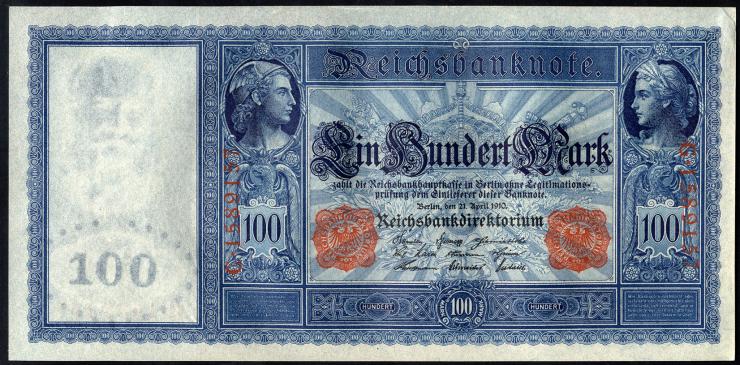R.043a: 100 Mark 1910 Flottenschein (1) 