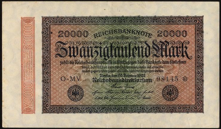 R.084a: 20000 Reichsmark 1923 5-stellig  (2) 