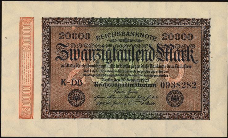 R.084f: 20000 Reichsmark 1923 (1) 