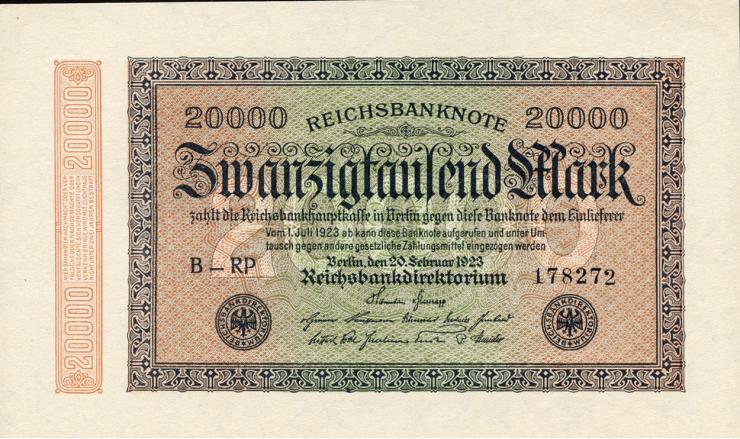 R.084g: 20000 Reichsmark 1923 (1) 