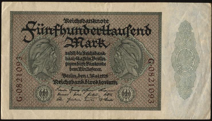 R.087a 500.000 Mark 1923 Reichsdruck (3) 