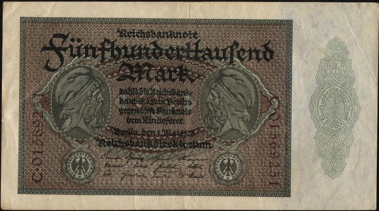 R.087b 500.000 Mark 1923 Reichsdruck (3) 