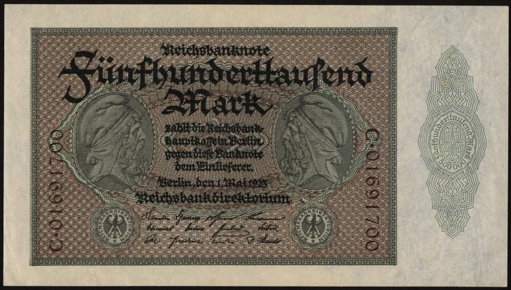 R.087d 500.000 Mark 1923 Reichsdruck (1) 
