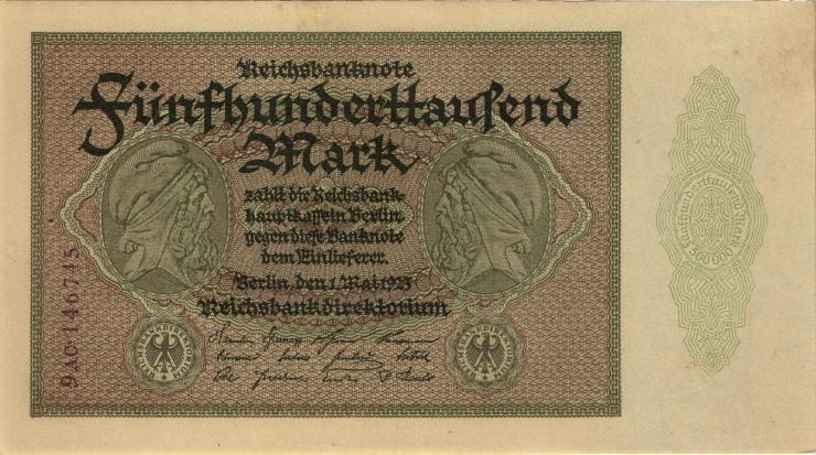 R.087f 500.000 Mark 1923 Privatdruckerei (1-) 