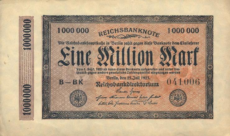 R.093 1 Million Mark 1923 Kölner Provisorium (1/1-) 