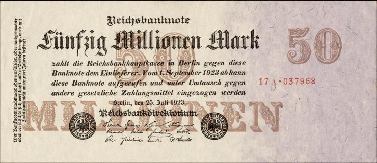R.097b: 50 Mio. Mark 1923 (1) 