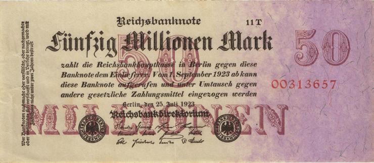 R.097c: 50 Mio. Mark 1923 T (2) 