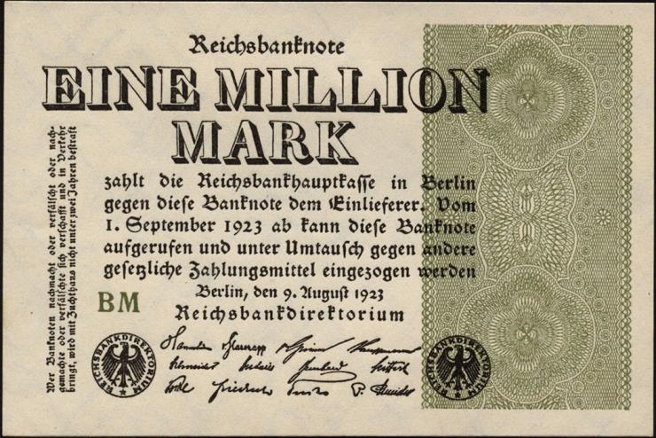 R.101c: 1 Mio. Mark 1923 (1) 