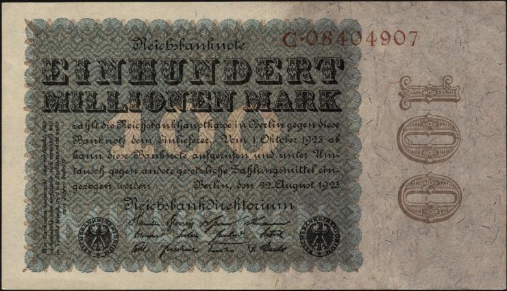 R.106a 100 Mio. Mark 1923 Reichsdruck (1) 