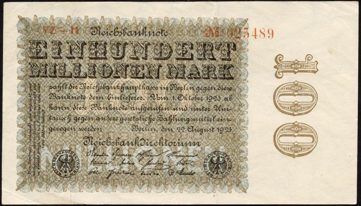R.106p 100 Mio. Mark 1923 (2) 