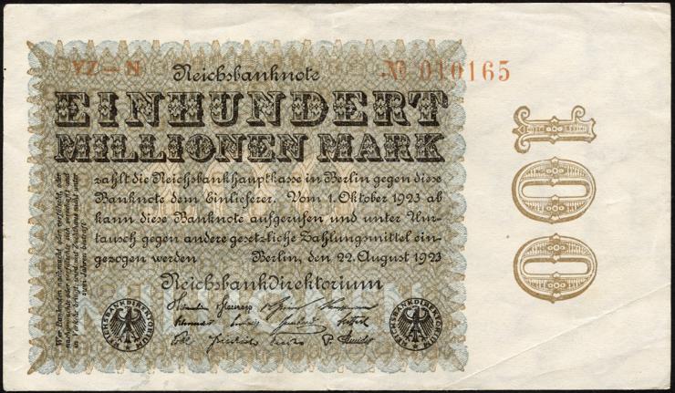 R.106p 100 Mio. Mark 1923 (3) 