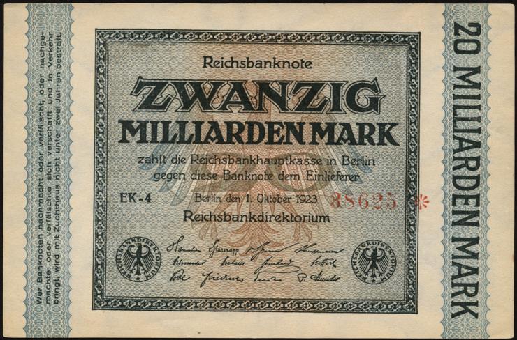 R.115a: 20 Milliarden Mark 1923  5-stellig (1/1-) 