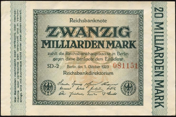 R.115b: 20 Milliarden Mark 1923 (1-) 