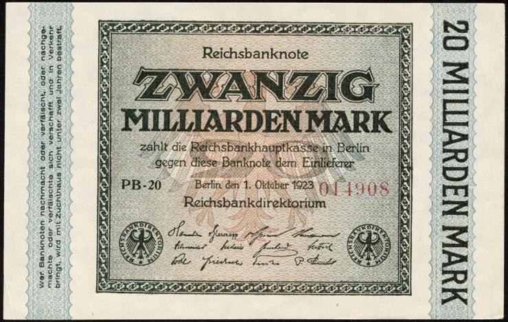 R.115e: 20 Milliarden Mark 1923 (1/1-) 