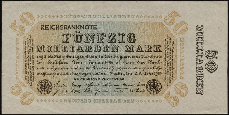 R.116i: 50 Milliarden Mark 1923 Franzosenschein (2) 
