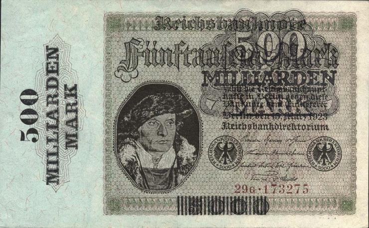 R.121b: 500 Milliarden Mark 1923 Firmendruck (1/1-) 
