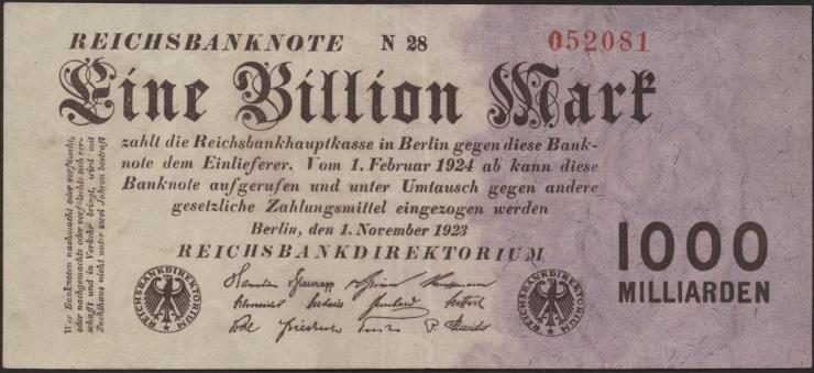 R.126c: 1 Billion Mark 1923 (2) 