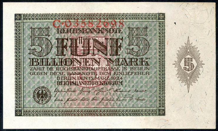 R.138: 5 Billionen Mark 1924 (1) 
