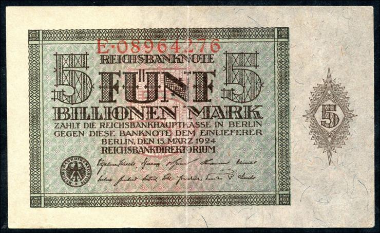 R.138: 5 Billionen Mark 1924 (2) Serie E 