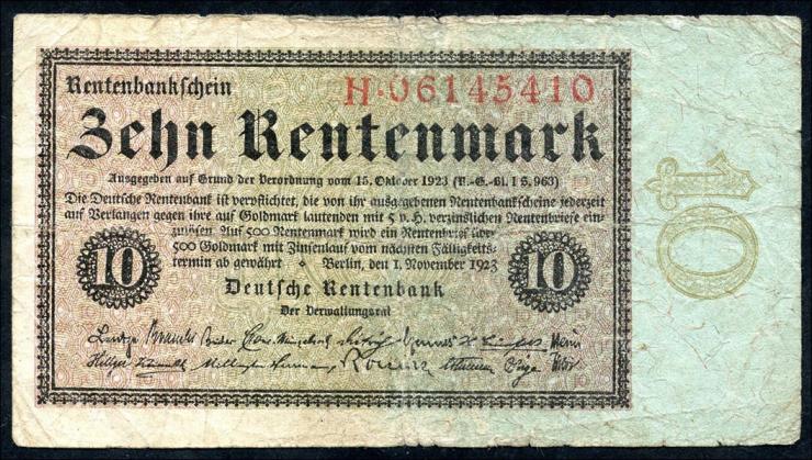 R.157 10 Rentenmark 1923 (4) 