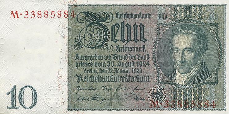 R.173b: 10 Reichsmark 1929 (1) 