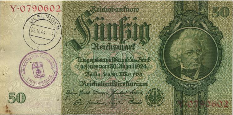 R.175g: 50 Reichsmark 1933 Ulflingen (3) 