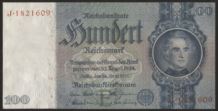 R.176a: 100 Reichsmark 1935 Liebig (1) 