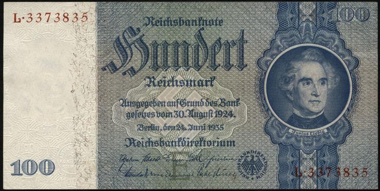 R.176a: 100 Reichsmark 1935 Liebig (2) 