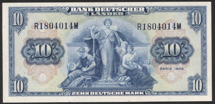 R.258 10 DM 1949 Bank Deutscher Länder (1) 