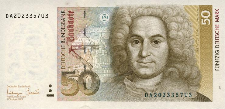 R.305a 50 Deutsche Mark 1993 DA (1) 