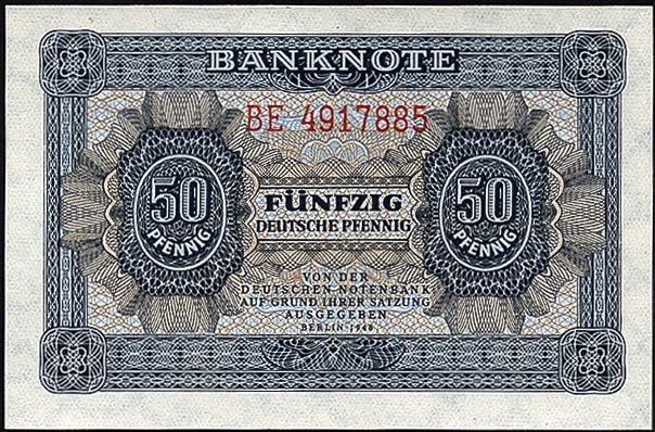 R.339e: 50 Pfennig 1948  7-stellig (1) 