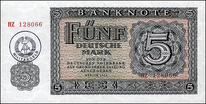 R.374a 5 Mark (1955) Militärgeld Serie HZ (1) 