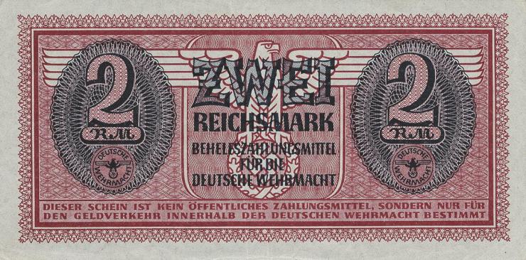 R.506: Wehrmachtsausgabe 2 Reichsmark o.D. (1942) (1/1-) 