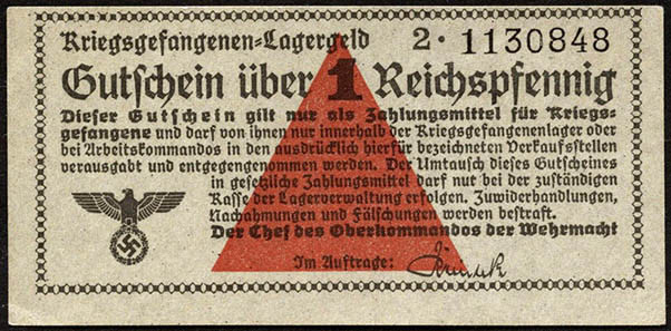 R.515: Kriegsgefangenengeld 1 Reichspfennig (1/1-) 