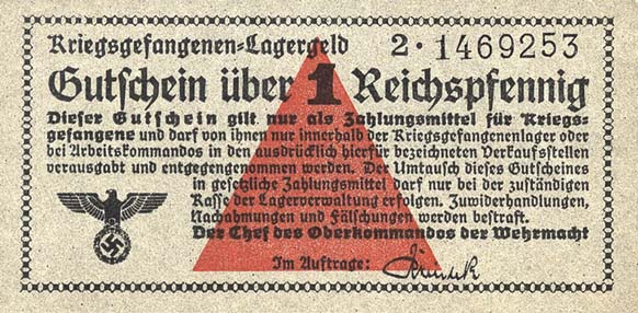 R.515: Kriegsgefangenengeld 1 Reichspfennig (1939) (1)  Serie 2 