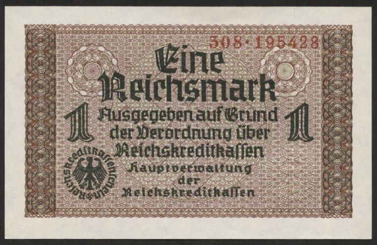 R.551b:  1 Reichsmark (1939) Reichskreditkasse (1) 
