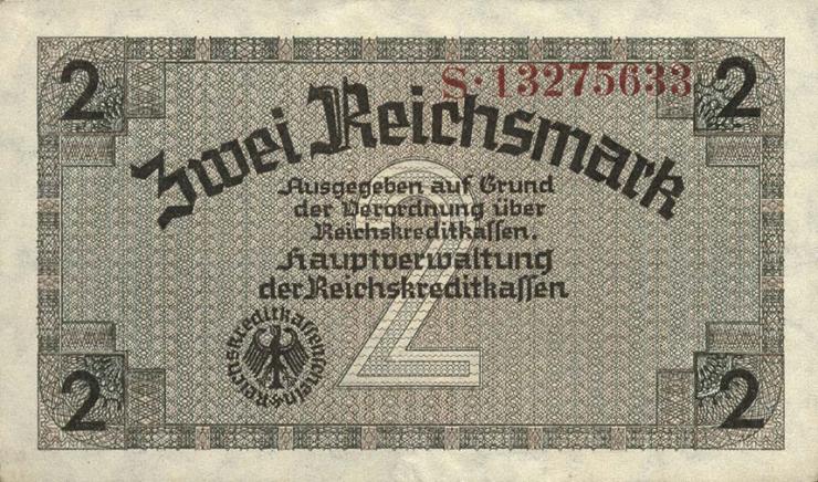 R.552b: 2 Reichsmark (1939) Reichskreditkasse (3) 