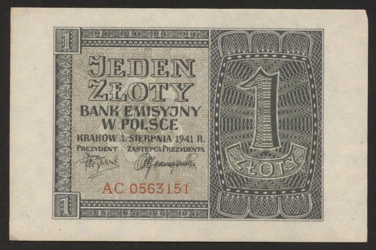 R.579a: 1 Zloty 1941 (2) 