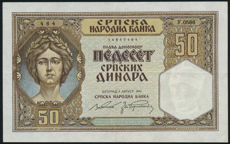 R.604: Serbien 50 Dinara 1941 (2) 