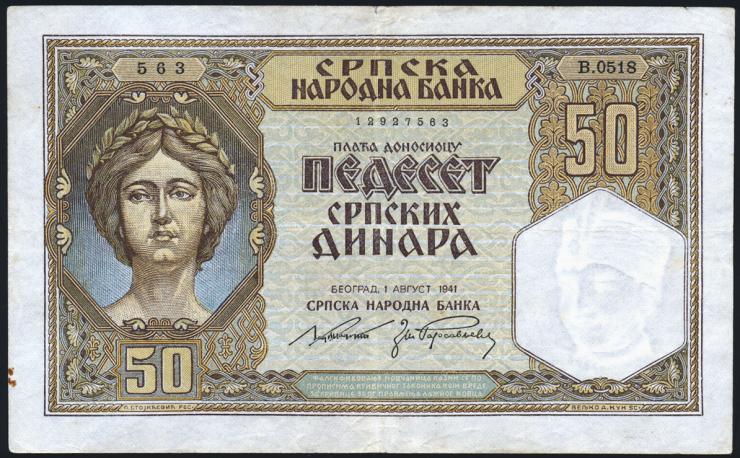 R.604: Serbien 50 Dinara 1941 (3) 