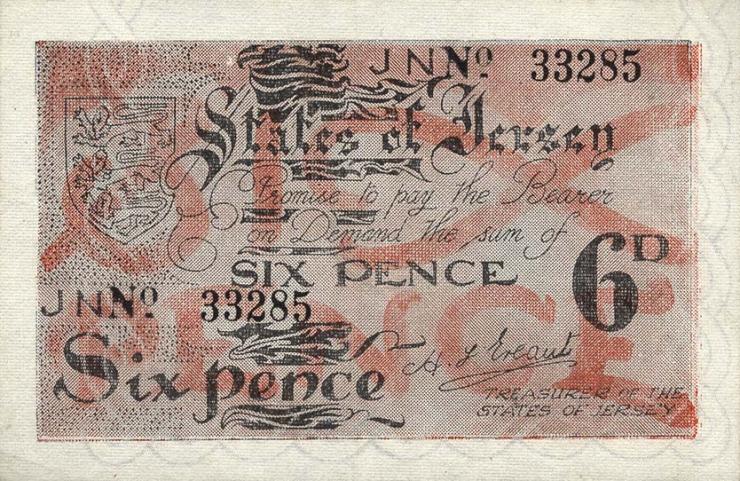 R.656d: Jersey 6 Pence 5-stellig (1/1-) 