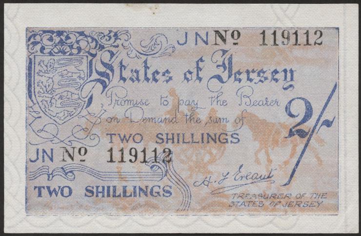 R.658b: Jersey 2 Shillings 6-stellig (1/1-) 