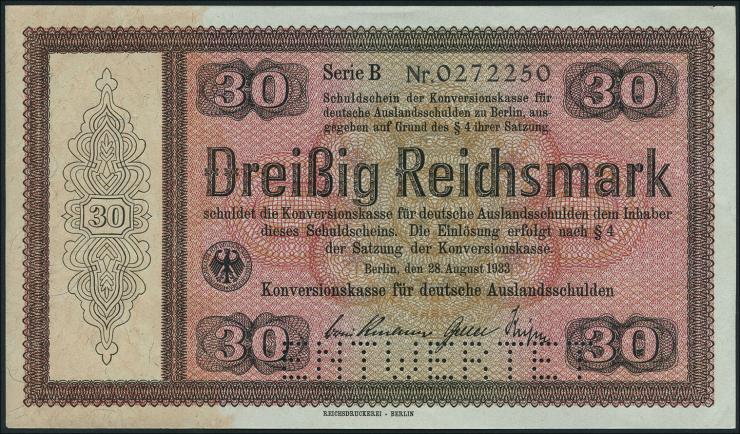 R.702E1: Konversionskasse 30 Reichsmark 1933 (1) 
