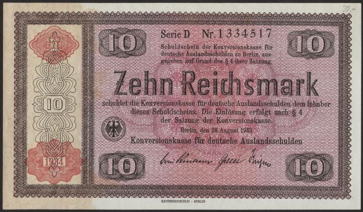 R.709a: Konversionskasse 10 Reichsmark 1934 (1) 