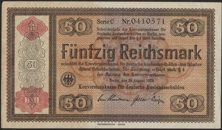 R.712b: Konversionskasse 50 Reichsmark 1934 (2) 