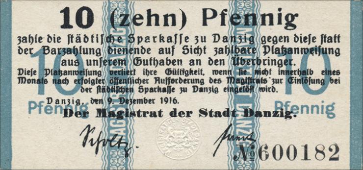 R.784a: Danzig 10 Pfennig 1916 (1) 