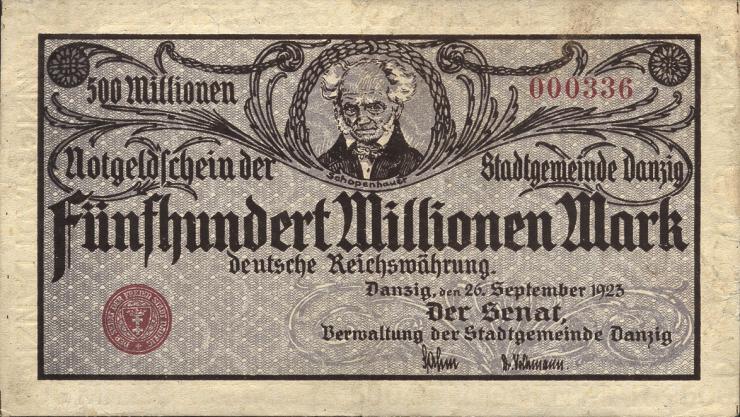 R.807F: Danzig 500 Millionen Mark 1923 (2) 