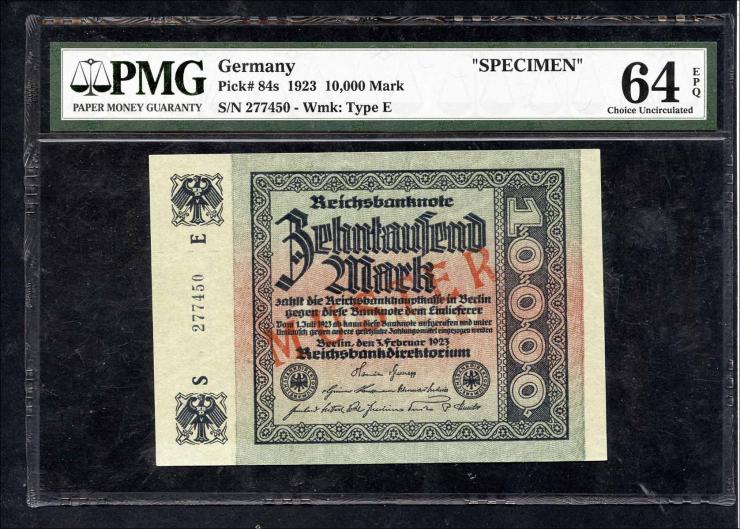 R.083M 10000 Reichsmark 1923 MUSTER (1) 