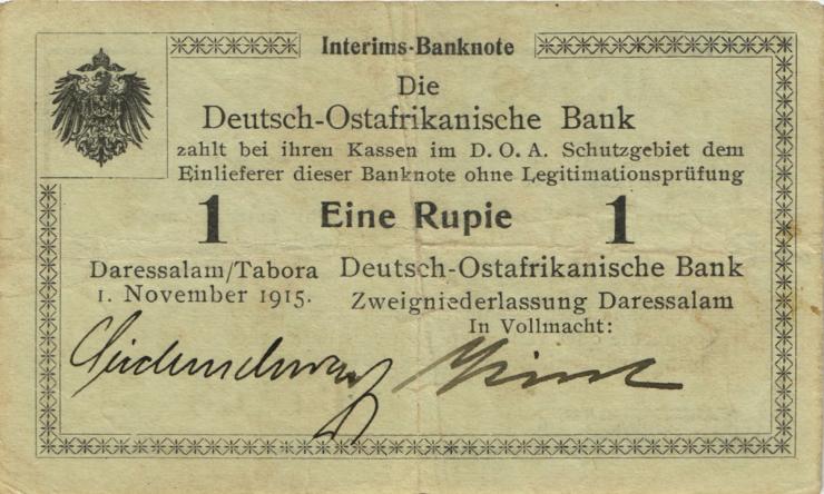 R.915: Deutsch-Ostafrika 1 Rupie 1915 B (3) 