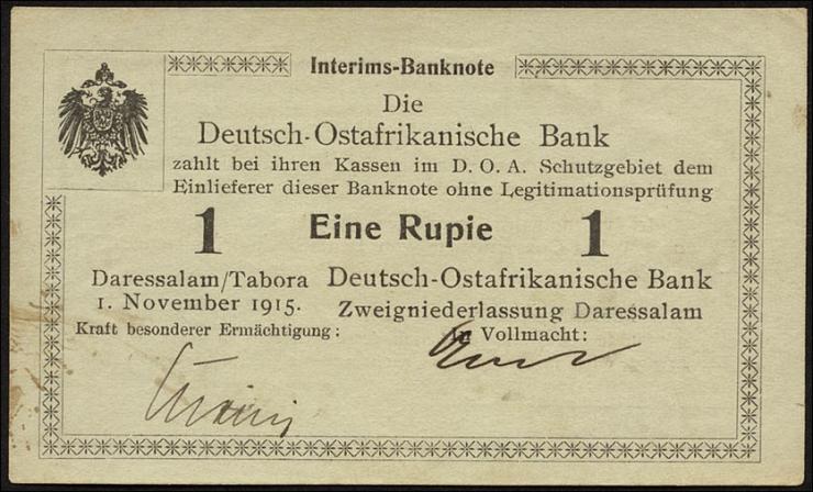 R.916a: Deutsch-Ostafrika 1 Rupie 1915 B (1) 